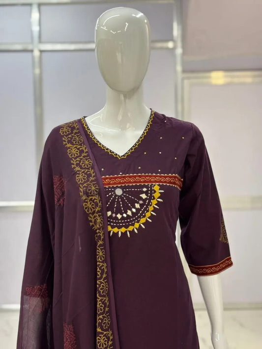 Pure Dhaba Cotton Plaza Per (3 items)